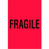 Fragile 4" x 6" - Fluorescent Red / Black