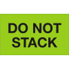 Do Not Stack 3" x 5" - Fluorescent Green / Black