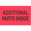 Aditional Parts Inside 3" x 5" - Fluorescent Red / Black