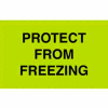 Protect From Freezing 3" x 5" - Fluorescent Green / Black
