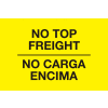 No Top Freight Bilngual 3" x 5" - Bright Yellow / Black