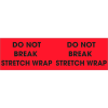 Don't Break Stretch Wrap 3" x 10" - Fluorescent Red / Black