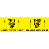 This End Up - Handle With Care 3" x 10" - Bright Yellow / Black