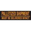Palletized Shipment 3" x 10" - Fluorescent Orange / Black