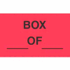 Box Of 3" x 5" - Fluorescent Red / Black