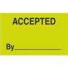 Accepted By 3" x 5" - Fluorescent Green / Black