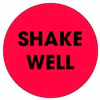 Shake Well 2" Dia. - Fluorescent Red / Black