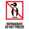 Refrigerate Do Not Freeze 3" x 4" - White / Red / Black