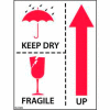 Keep Dry Fragile Up 3" x 4"
