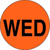 Wed 1" Dia. - Fluorescent Orange / Black