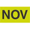 Nov 3" x 6" - Fluorescent Green / Black