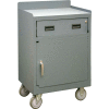Durham 2203-LU-95 Mobile Bench Cabinet with 1 Drawer - 29-7/8"W x 18-1/8"D x 38-1/2"H