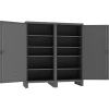 Durham Heavy Duty Double Shift Storage Cabinet HDDS247278-8S95 - 12 Gauge 72"W x 24"D x 78"H