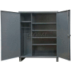 Durham Heavy Duty Combination Cabinet HDWC246078-5S95 - 12 Gauge w/Shelves, 60"W x 24"D x 78"H