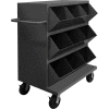 Durham Heavy Duty Steel Mobile Storage Bin MSB9-2036-95 - 9 Openings, 36"L x 24"W x 49-1/4"H