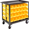 Durham Bin Service Cart RSC-2436-BLP-48-230-95 - 48 Bins, 1200 Lbs. Cap. 36"L x 24"W x 37-5/8"H