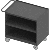 Durham Mobile Bench Cabinet - Steel Top & Shelf - 42-1/8"W x 24-1/4"D x 36-3/8"H