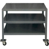 Durham MTM243630-2K395 Mobile Machine Table - 3 Shelves - 39-1/4"W x 26-3/4"D x 30-1/4"H