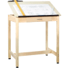 Drafting Table 36"L x 24"W x 36"H - 1 Piece Top - Large Drawer