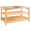 Diversified Woodcrafts 60"W x 40"D Woodworking Bench, Maple