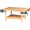 Diversified Woodcrafts 96"W x 36"D Woodworking Bench, Maple