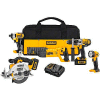 DeWALT 20V MAX* Premium Combo Kit, DCK592L2, 5-Tool Kit