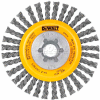 DeWalt HP Stringer Wire Wheel, DW49204B, 4" X 5/8-11", 20000 RPM, .020" Stainless Steel Wire, 6/PK - Pkg Qty 6