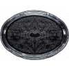 Winco CMT-1014 Oval Serving Tray, 14-3/4"L, Chrome, Gadroon Edge W/ Engraving - Pkg Qty 12