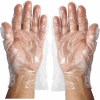 Winco GLP- M Disposable Plastic Food Service Gloves, Medium, Clear, 500/Box