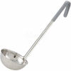 Winco LDC-12 Single Piece Ladle, 12 oz, Grey, 12-1/2", Stainless Steel - Pkg Qty 12