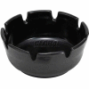 Winco MAS-4K Round Ashtray, 4"D, Black, Plastic - Pkg Qty 3