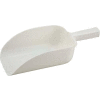 Winco PS-64 Utility Scoop, 64 oz, White, Polycarbonate - Pkg Qty 12