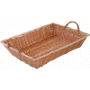 Winco PWBN-16B Rectangular Woven Basket with Handles - Pkg Qty 12