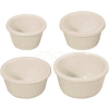 Winco RFM-2K Fluted Ramekins, 2 oz, Melamine, Black