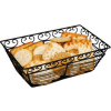 Winco WBKG-9 Rectangular Black Wire Fruit Basket - Pkg Qty 24