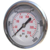 Dynamic 2 1/2 " Fluid Glycerine Filled Pressure Gage Center Back 200 PSI