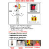 Collision Awarness Dual Use (Indoor/Outdoor) Large Yellow Interior Box, 2 Lights, 2 Sensor, 15' Cord