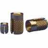 2-56 Flush Press Insert - Brass - 240-002-Br - Pkg Qty 1000