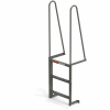 EGA Steel Walk Through Dock Ladder, 3 Step Gray - MDT3