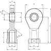 IGUS EBLI-10R 9" Left-Hand Female Rod-End Bearing