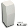 Baseboarders® Premium Series Steel Easy Slip-on Baseboard Left Side CLOSED Endcap, White