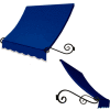 Awntech ECH23-8BB, Window/Entry Awning 8-3/8'W x 2-9/16'H x 3'D Bright Blue