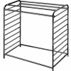 48"W x 28"D Black Double Center Floor Rack