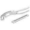 4" L Flexible Non-Slip Clear Vinyl Hanger Attachment - Clear - Pkg Qty 1000