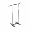 Single Bar Merchandiser with S-shaped Hangrail - Satin Chrome