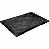 Straight Shelf W/ Bullnose - 15"W X 23"D - Glossy Black - Pkg Qty 6
