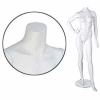 Fem. Mannequin - Headless, Right Hand On Hip, Left Leg Forward - Cameo White