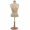 Female Blouse Form Tailor Bust, Neckblock & Base Included - Natural