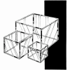 8"W X 8"DX 8"H Medium Display Cube - Clear - Pkg Qty 6