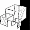 Set Of 3 Acrylic Display Risers (3", 4" & 5") - Clear - Pkg Qty 6